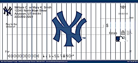 New York Yankees MLB&reg; Logo Personal Checks