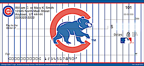 Chicago Cubs MLB&reg; Logo Personal Checks