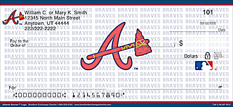 Atlanta Braves MLB&reg; Logo Personal Checks