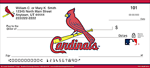 St. Louis Cardinals MLB&reg; Logo Personal Checks