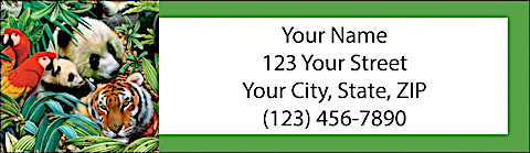 Animal Kingdom Return Address Label