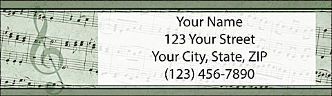 Sheet Music Return Address Label