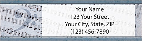 Sheet Music Return Address Label