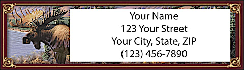 North American Wildlife Return Address Label