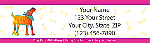 Dog Wisdom Return Address Label