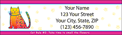 Cat Wisdom Return Address Label