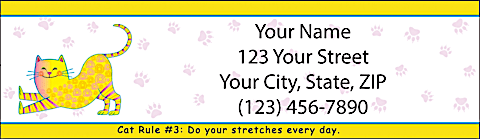 Cat Wisdom Return Address Label