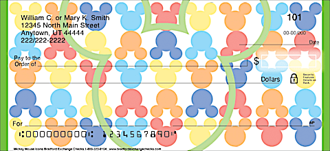 Disney's Mickey Mouse Icons Personal Checks