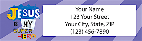 Super Powers Return Address Label