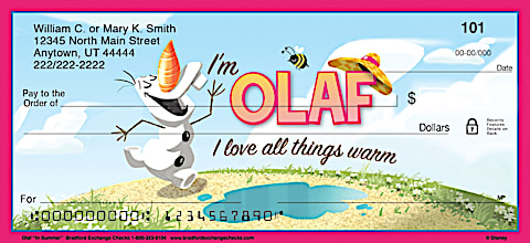 Disney's Olaf in Summer Personal Checks