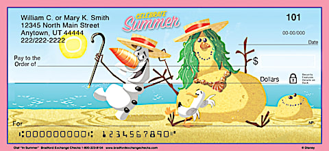 Disney's Olaf in Summer Personal Checks