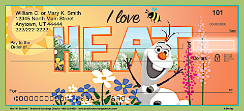 Disney's Olaf in Summer Personal Checks