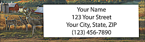 Deer on a Farm Return Address Label