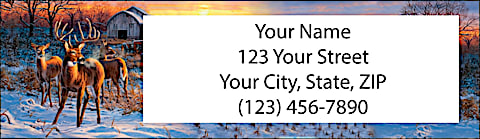 Deer on a Farm Return Address Label