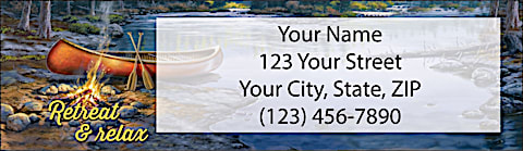 Canoes & Campfires Return Address Label