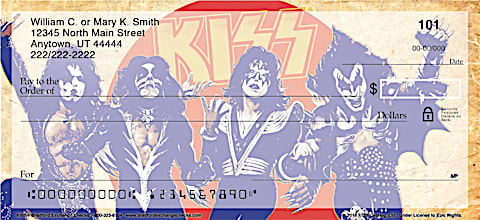 KISS Personal Check Designs
