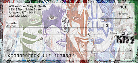 KISS Personal Check Designs