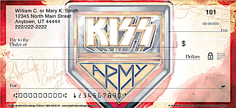 KISS Personal Check Designs
