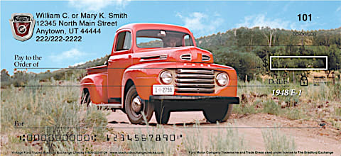 Vintage Ford Trucks Personal Checks