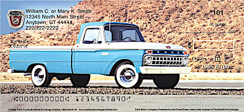 Vintage Ford Trucks Personal Checks