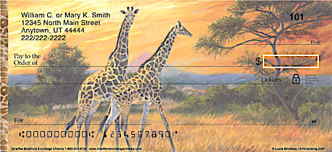 Giraffes Personal Checks