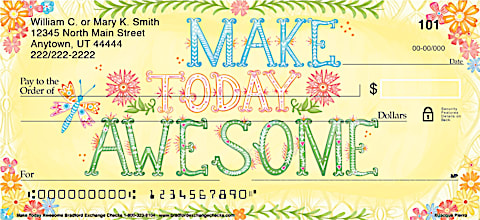 Make Today Awesome Personal Checks