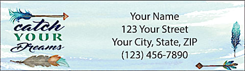 Catch Your Dreams Return Address Label