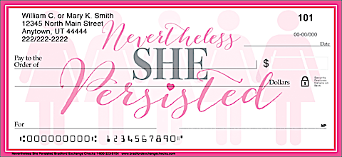 Nevertheless She Persisted Personal Checks