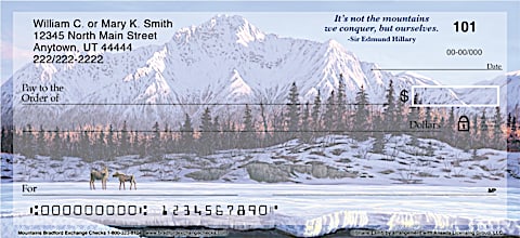 Mountains Personal Checks
