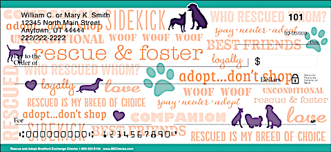 Rescue & Adopt Personal Checks