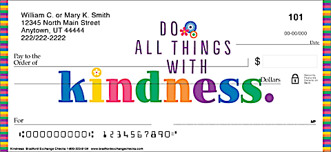 Kindness Personal Checks