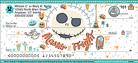 Disney's Tim Burton's The Nightmare Before Christmas Creepy Cute Personal Checks