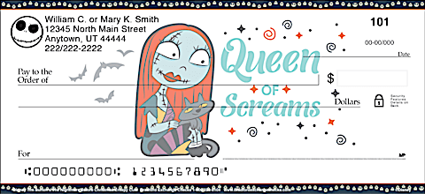 Disney's Tim Burton's The Nightmare Before Christmas Creepy Cute Personal Checks