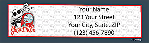 Disney's Tim Burton's The Nightmare Before Christmas Creepy Cute Address Label