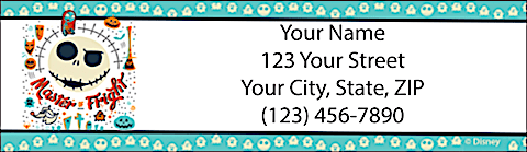 Disney's Tim Burton's The Nightmare Before Christmas Creepy Cute Address Label