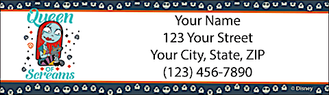 Disney's Tim Burton's The Nightmare Before Christmas Creepy Cute Address Label