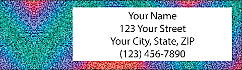 Glitter Sparkles Address Label
