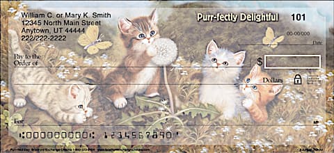 Purr-fect Day Personal Checks