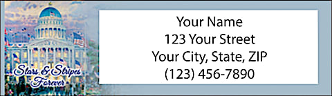 Thomas Kinkade's American Pride Address Labels