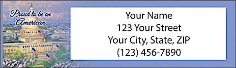 Thomas Kinkade's American Pride Address Labels