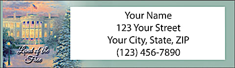 Thomas Kinkade's American Pride Address Labels