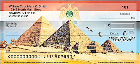 Wonders of the World Personal Checks