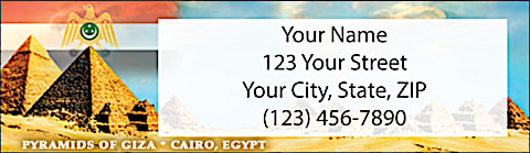 Wonders of the World Address Labels