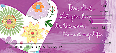 Love Letters To God Personal Checks