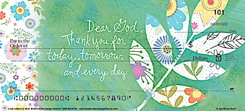 Love Letters To God Personal Checks