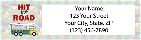 Happy Campers  Return Address Label