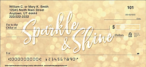 Sparkle & Shine Personal Checks