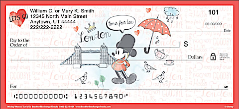 Disney's Mickey Mouse - Lets Go Personal Checks