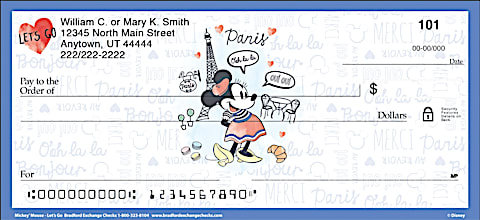 Disney's Mickey Mouse - Lets Go Personal Checks