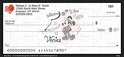 Disney's Mickey Mouse - Lets Go Personal Checks